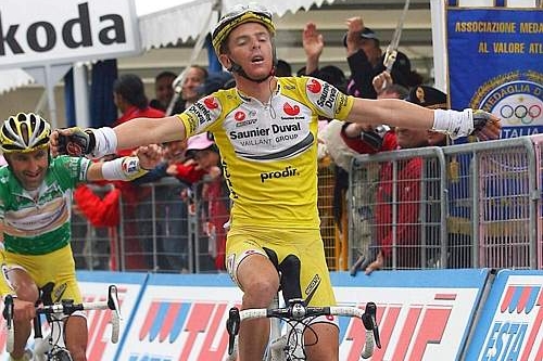 Italský cyklista Riccardo Ricco.