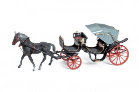 Staletá tradice. Model římského kočáru z roku 1850.