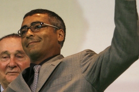 Brazilský útočník Romário.