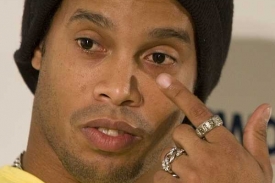 Brazilský fotbalista Ronaldinho.