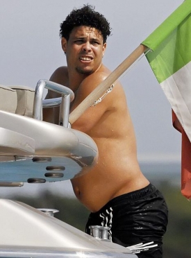 Brazilský fotbalista Ronaldo.