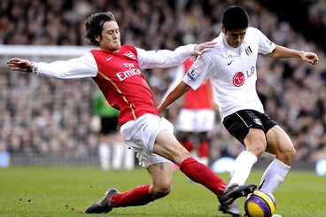 Záložník Arsenalu a reprezentace Tomáš Rosický.