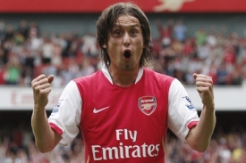Tomáš Rosický, momentálně zraněný hráč Arsenalu.