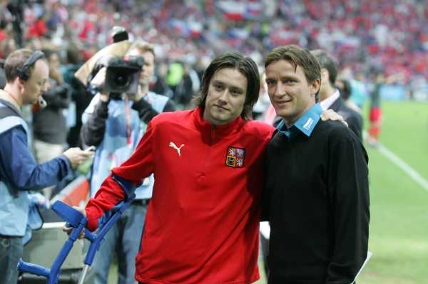 Rosický a Šmicer na Euru 2008.
