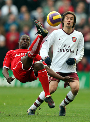 Fotbalista lond&yacute;nsk&eacute;ho Arsenalu Tom&aacute;&scaron; Rosick&yacute;.