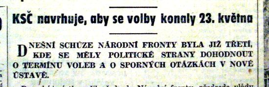 Z Rudé práva 5. října 1948.