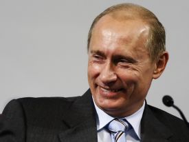Usměvav&yacute; rusk&yacute; prezident Vladimir Putin