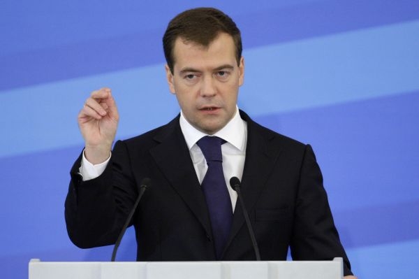 Ruský prezident Dmitrij Medveděv. Ruský prezident Dmitrij Medveděv.