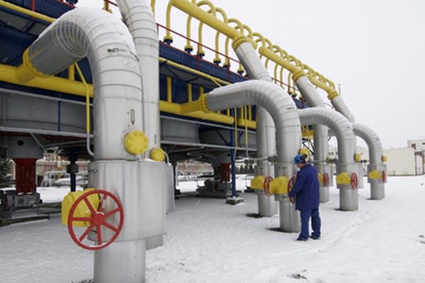 Pracovník kompresní stanice plynu firmy RWE Transgas u Břeclavi.