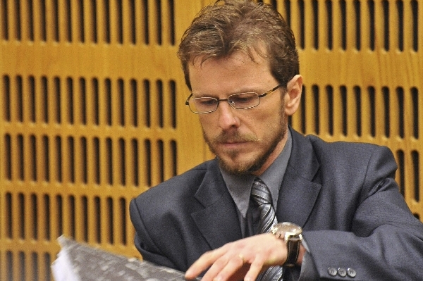Jan Rybár před soudem. 