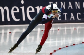 Martina Sáblíková na oválu v ruské Kolomně.