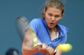 Lucie Šafářová oslavuje vítězný zápas proti Daniele Hantuchové Lucie Šafářová oslavuje vítězný zápas proti Daniele Hantuchové