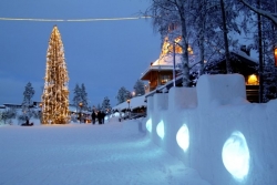 Santův domov v laponsk&eacute;m Rovaniemi.