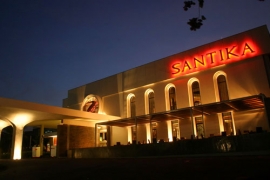 Místo tragédie, klub Santika.