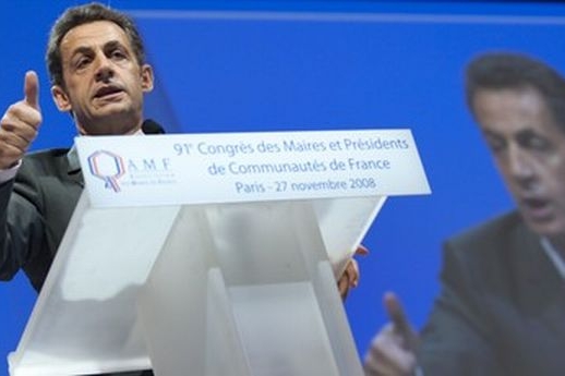 Francouzský prezident Nicolas Sarkozy.