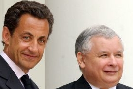 Nicolas Sarkozy a Lech Kaczyński 