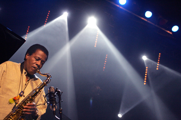 Jazzový hudebník Wayne Shorter.