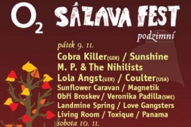 Loňský ročník Podzimního O2 Sázavafestu navšívilo tři tisíce lidí.