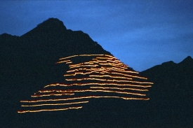 Osvětlený Schiahorn - Zauberhorn.