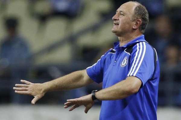Trenér Chelsea Luiz Felipe Scolari.