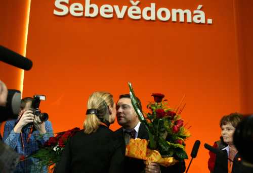 Jiří Paroubek na březnovém sjezdu ČSSD