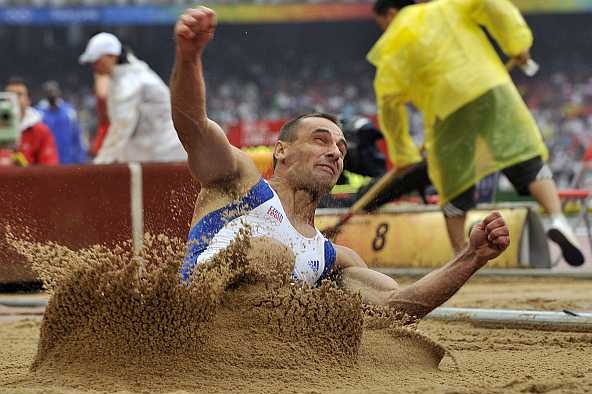 Desetibojař Roman Šebrle.