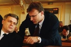 David Šeich (vpravo) s Vlastimilem Tlustým