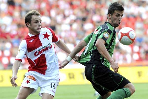 Slávistický útočník Šenkeřík se střelecky prosadil v utkání s Příbramí