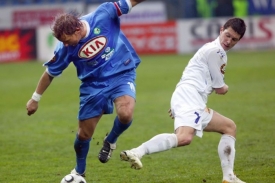Na jaře 2006 Siegl (vlevo) je&scaron;tě v dresu tehdy prvoligov&eacute;ho Mostu.