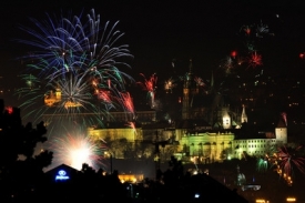 Praha slaví příchod roku 2008