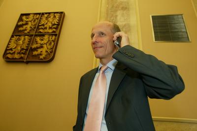 Ministr dopravy Milan Šimonovský