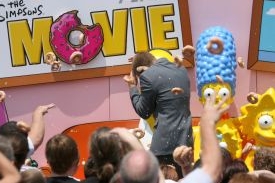 Natáčení klipu do soutěže o simpsonovský Springfield