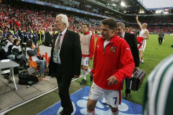 Libor Sionko spolu s bývalým reprezentačním trenérem Brücknerem.