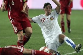 Radek Šírl v reprezentačním dresu.