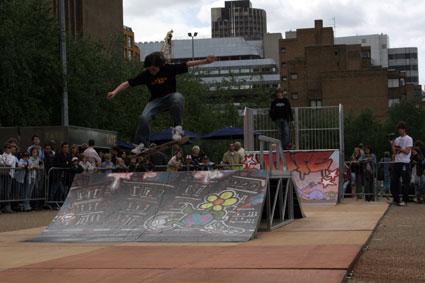 Skatepark poblíž londýnské Tate Modern.