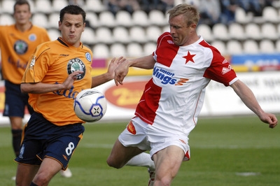 Stanislav Vlček ze Slavie se snaží prolomit střeleckou smůlu