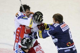 Utkání 10. kola hokejové extraligy mezi Slavii a Libercem.