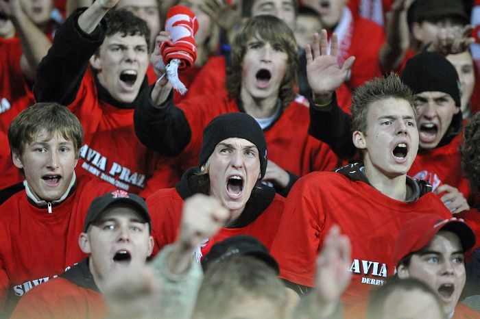 Fanoušci Slavie - ilustrační foto.