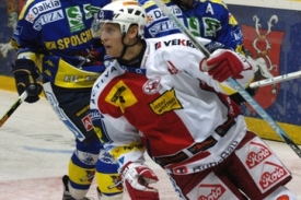 střelec úvodní branky zápasu Vladimír Růžička ml. ze Slavie.
