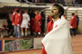 Zadák fotbalistů Slavie Matej Krajčík.