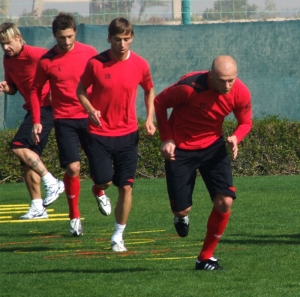 Du&scaron;an &Scaron;vento (uprostřed), nov&yacute; obr&aacute;nce fotbalistů Slavie?