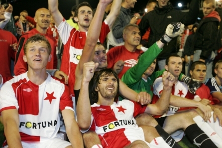 Radost fotbalistů Slavie byla obrovská, není se čemu divit.