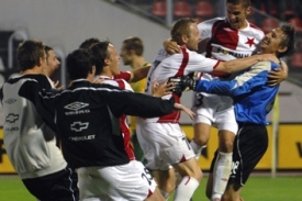 Slávisté se radují, na penalty vyřadili Žilinu a jsou stále ve hře o postup do Ligy mistrů.