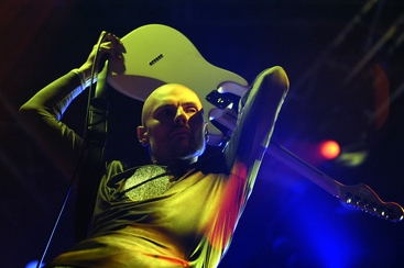Zpěvák Smashing Pumpkins Billy Corgan.