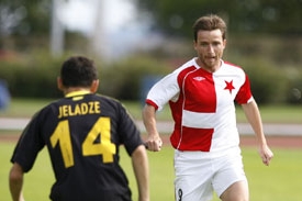 Vladimír Šmicer v dresu Slavie