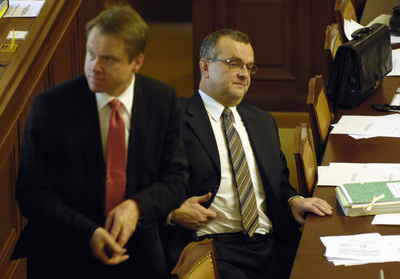 ministři Martin Bursík a Miroslav Kalousek