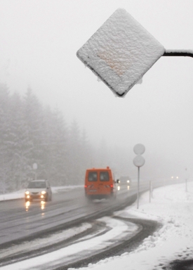 Do neděle může napadnout až několik centimetrů sněhu.