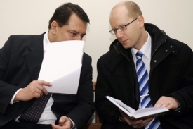 Jiří Paroubek a Bohuslav Sobotka.