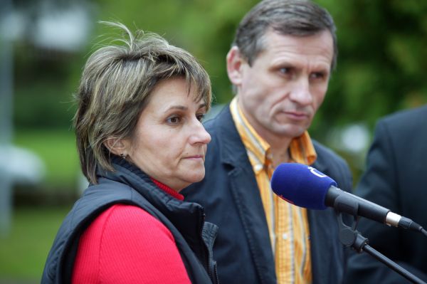 Michaela Šojdrová s předsedou Jiřím Čunkem.