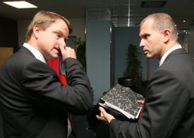 Jaromír Soukup na snímku s Martinem Bursíkem
